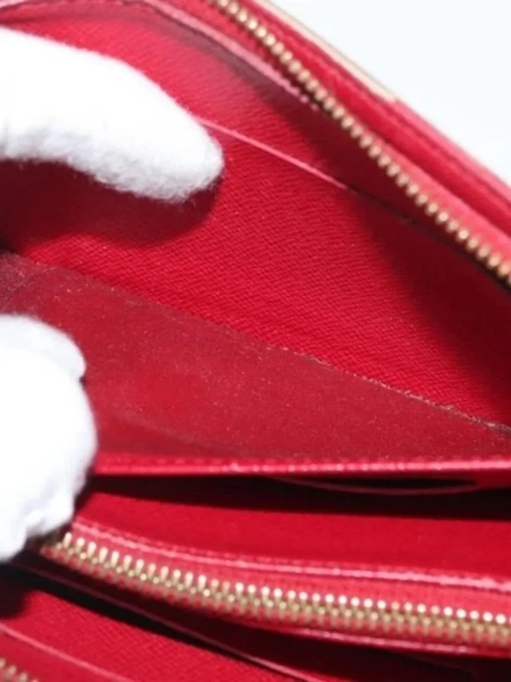 LOUIS VUITTON Monogram Cherry Porte Monnaie Zip Long Wallet M95006 Auth LNZ473